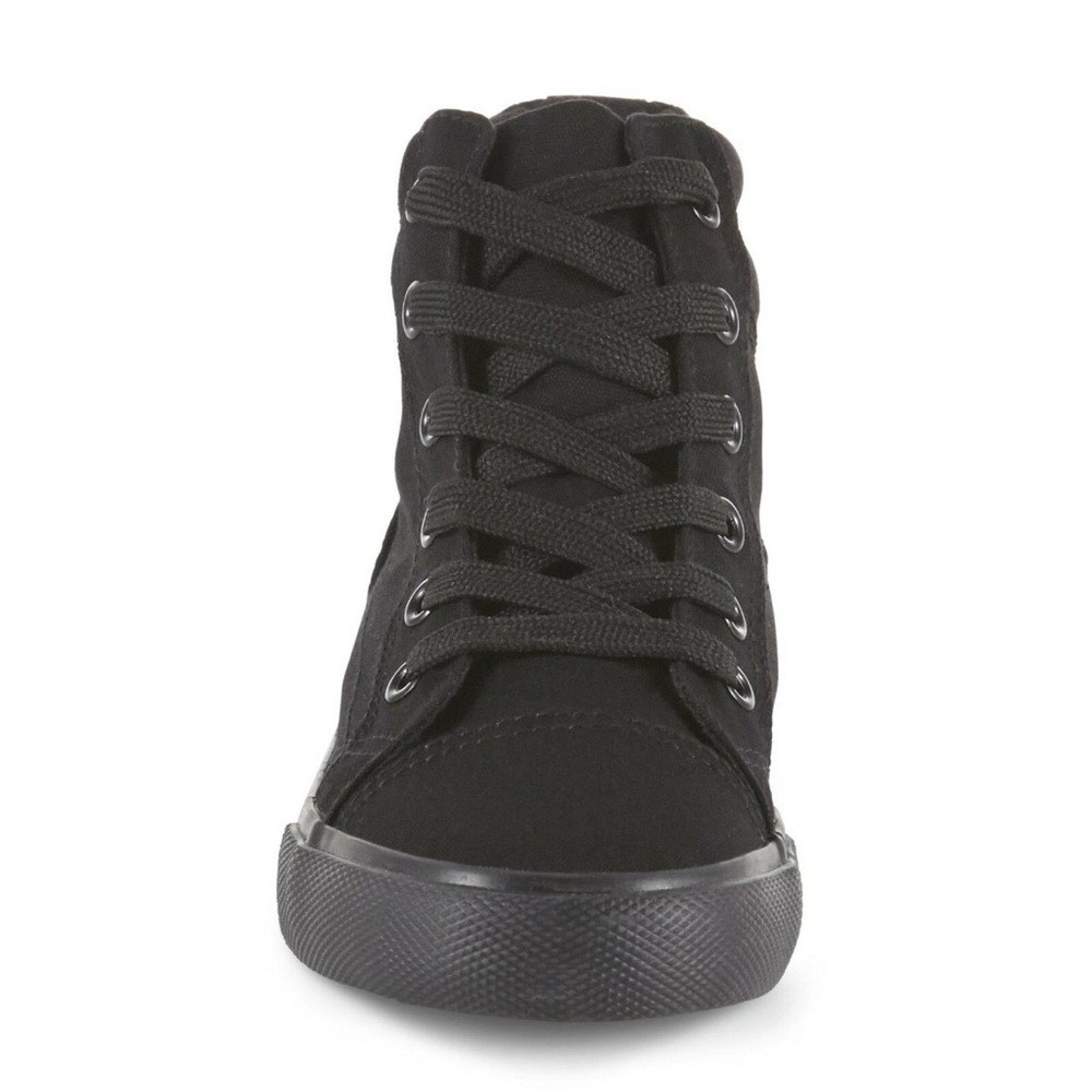 US SPORTS Classic Black Versatile Lace up Kids Sneakers